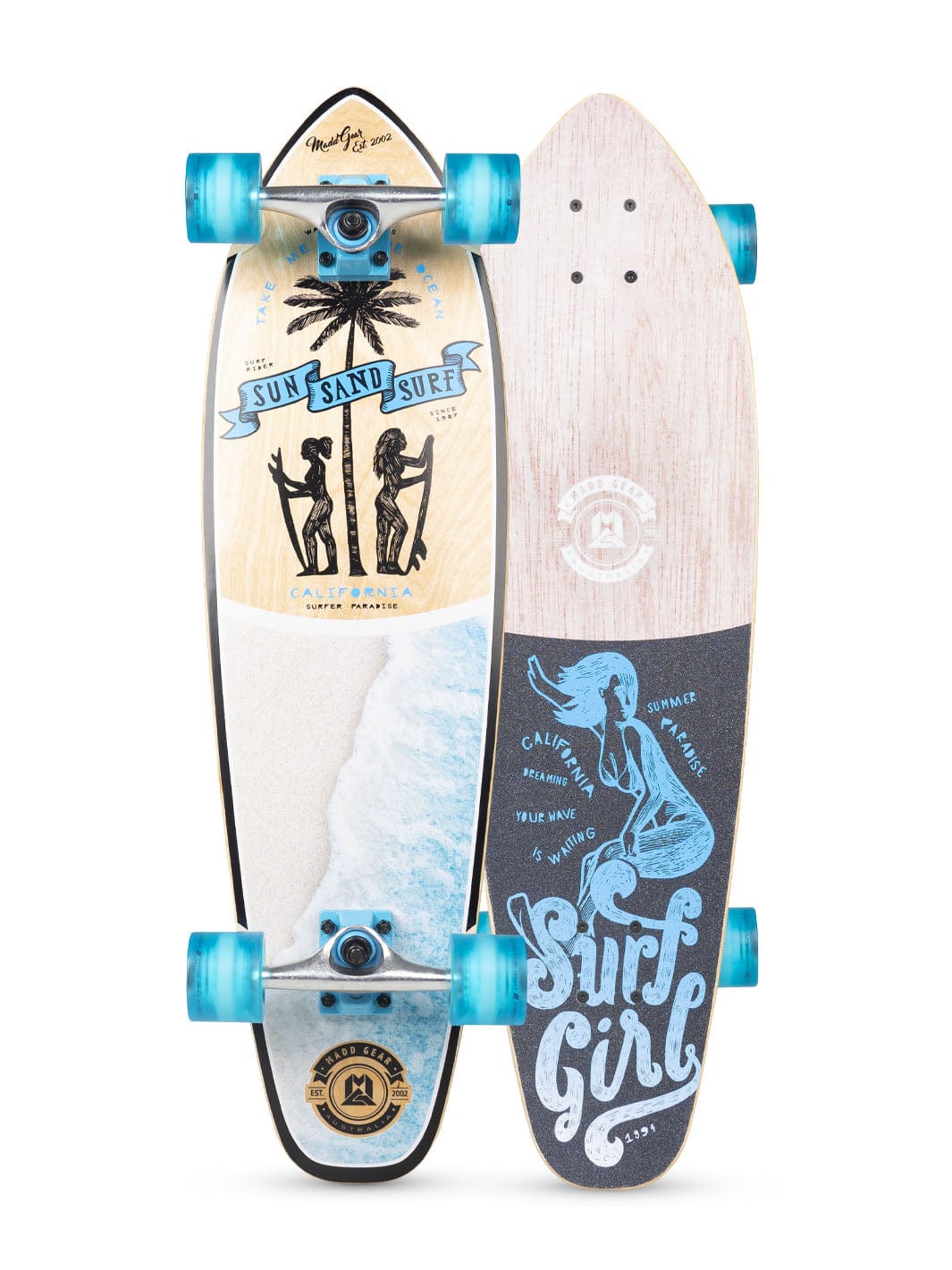 madd-gear-cruiser-board-32-surfer-girl-skateboard-cruiser image 1