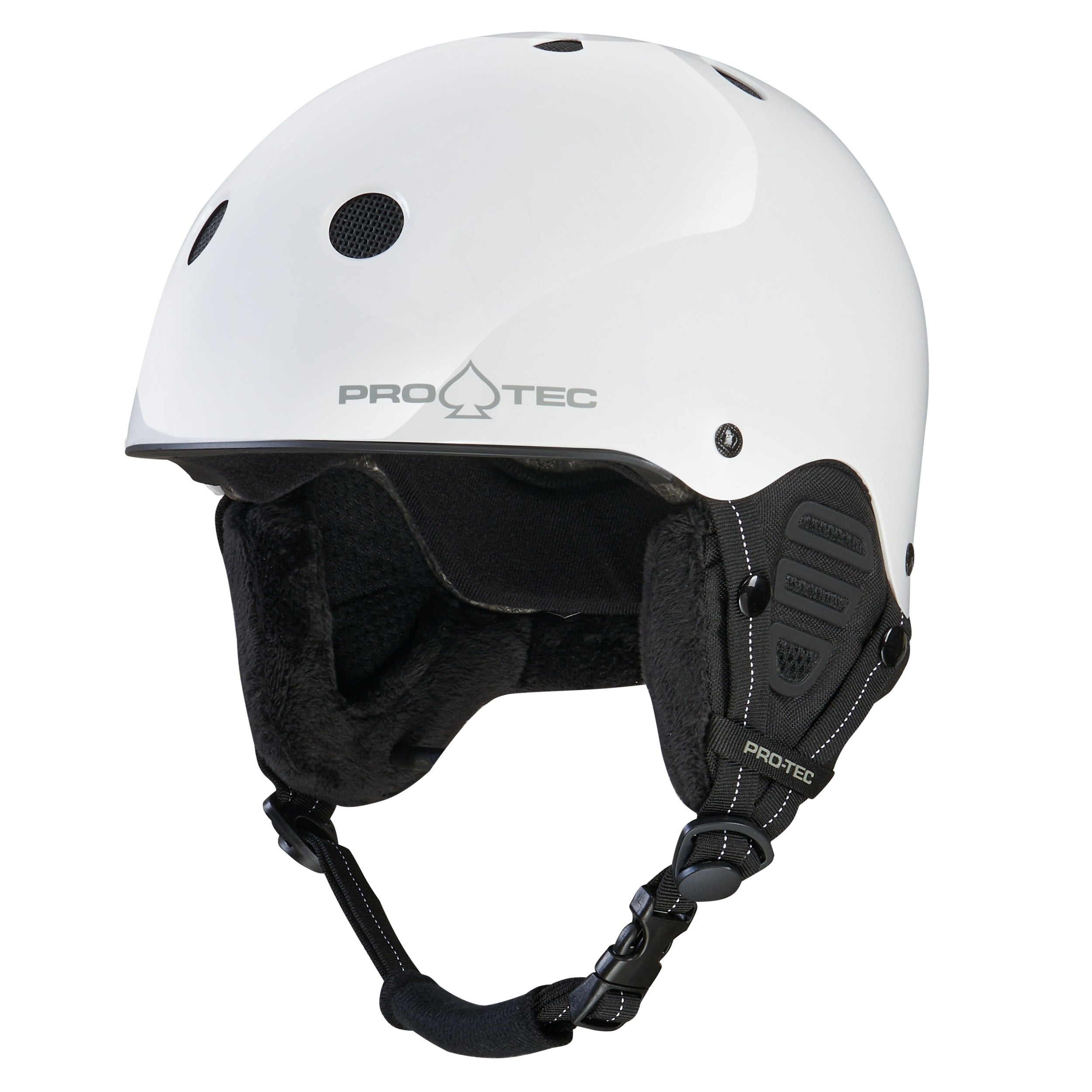 pro-tec-low-pro-snow-casque-certifi-blanc-brillant image 3
