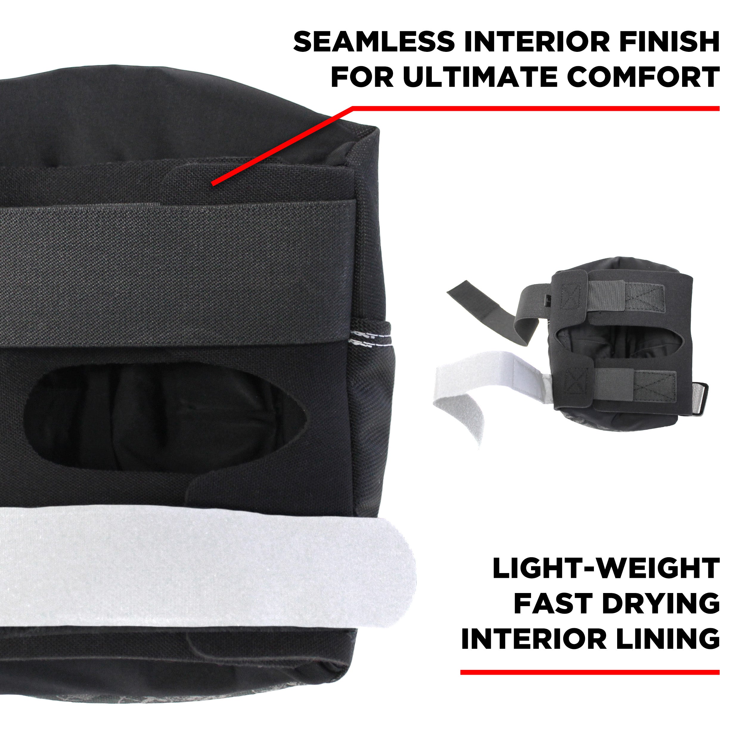 187-killer-pads-pro-knee-pad-black-white-white-caps-genouill-re image 2