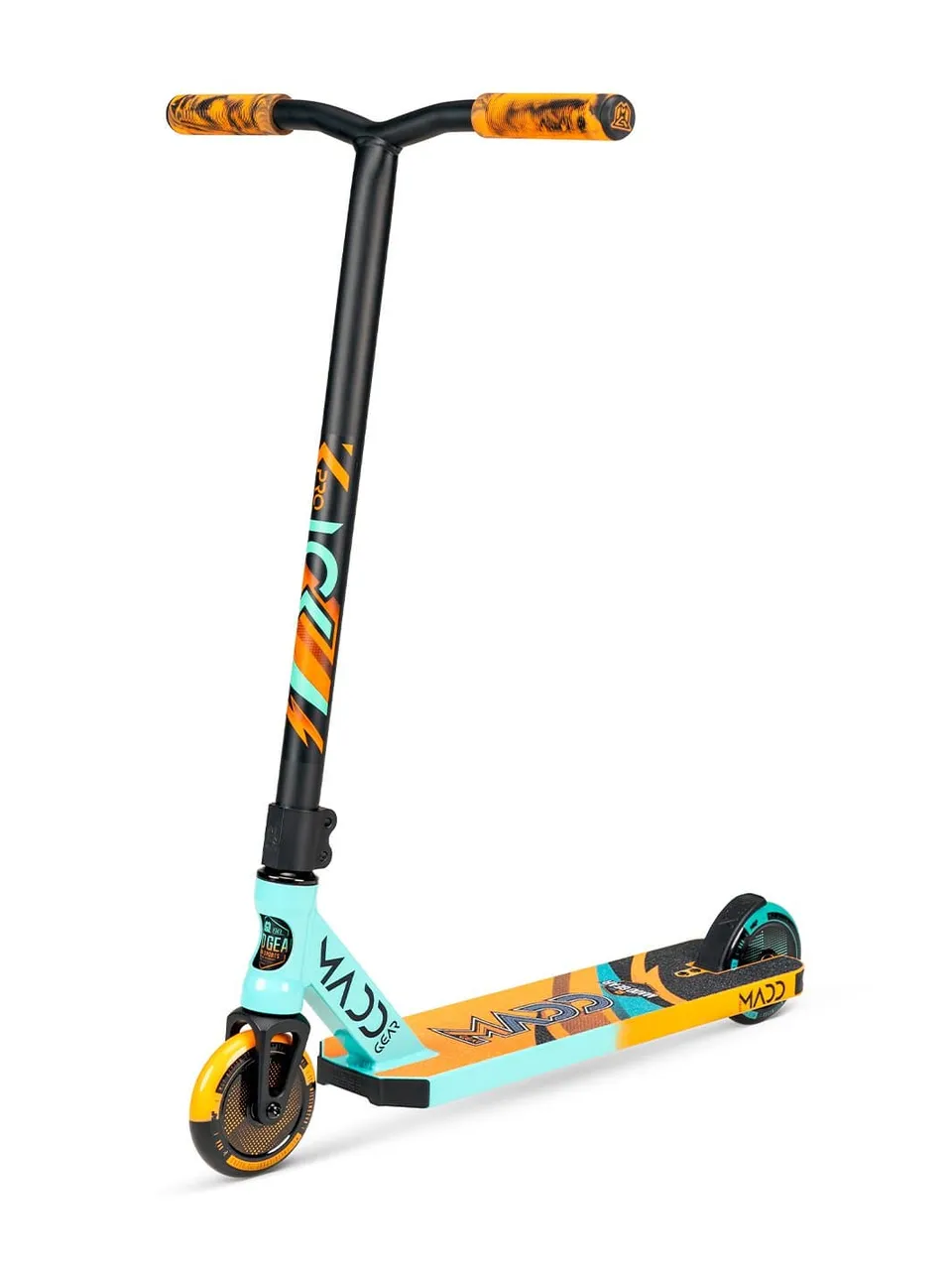 madd-gear-kick-pro-5-trottinette-freestyle-teal-orange image 1