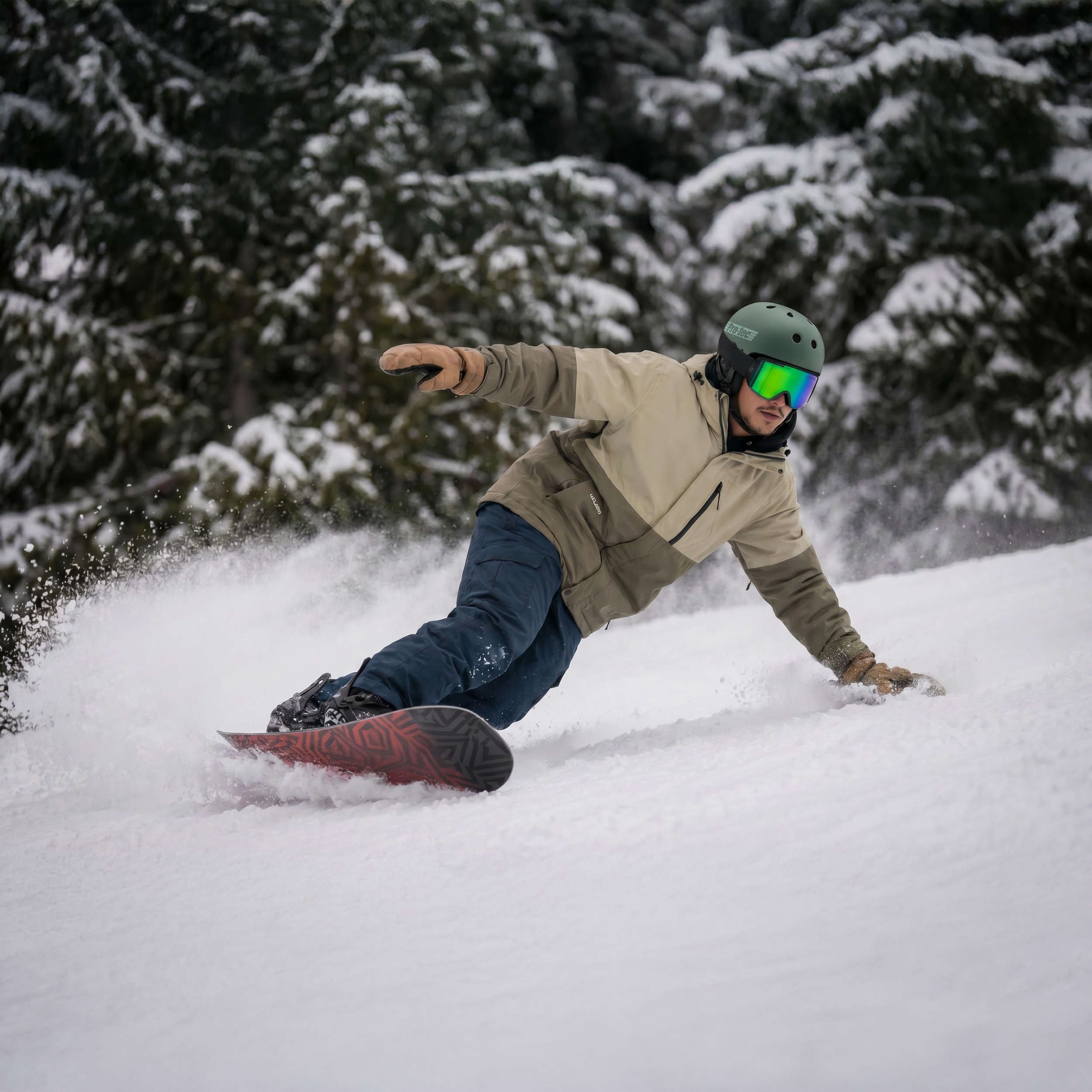 pro-tec-old-school-snow-avec-mips-casque-vert-mat-veridian image 5