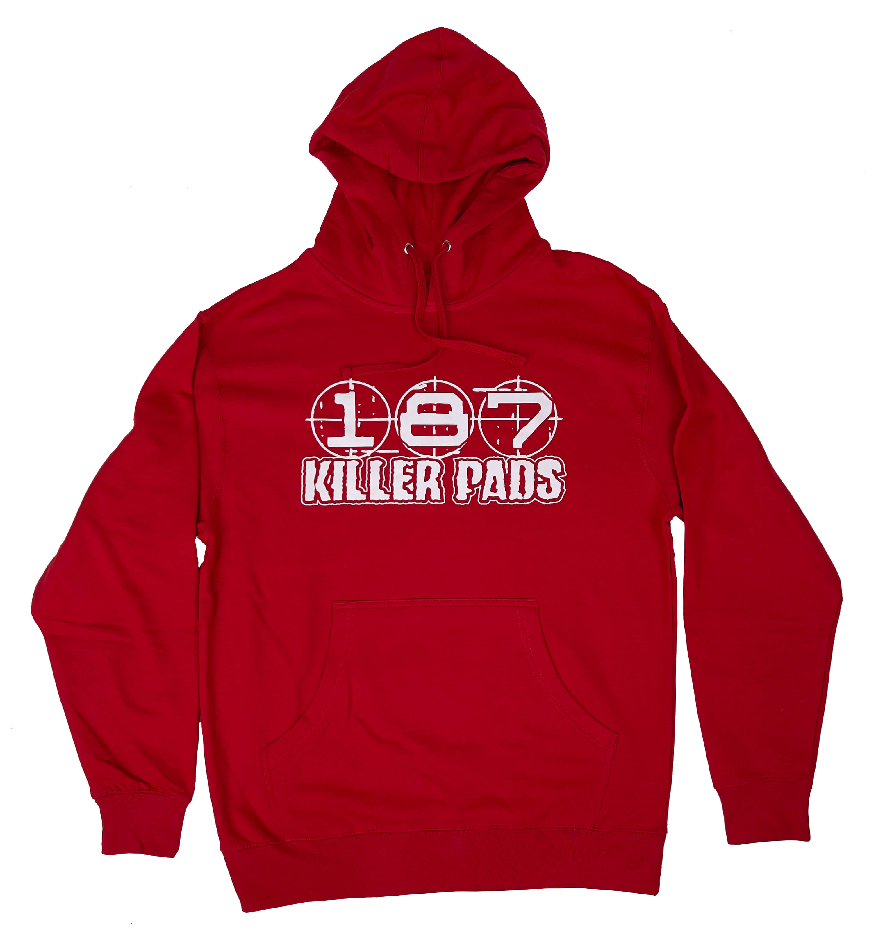 187-killer-pads-block-logo-hoodie-capuche-rouge image 1
