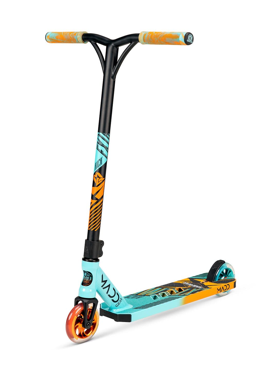 madd-gear-kick-extreme-trottinette-freestyle-teal-orange image 1