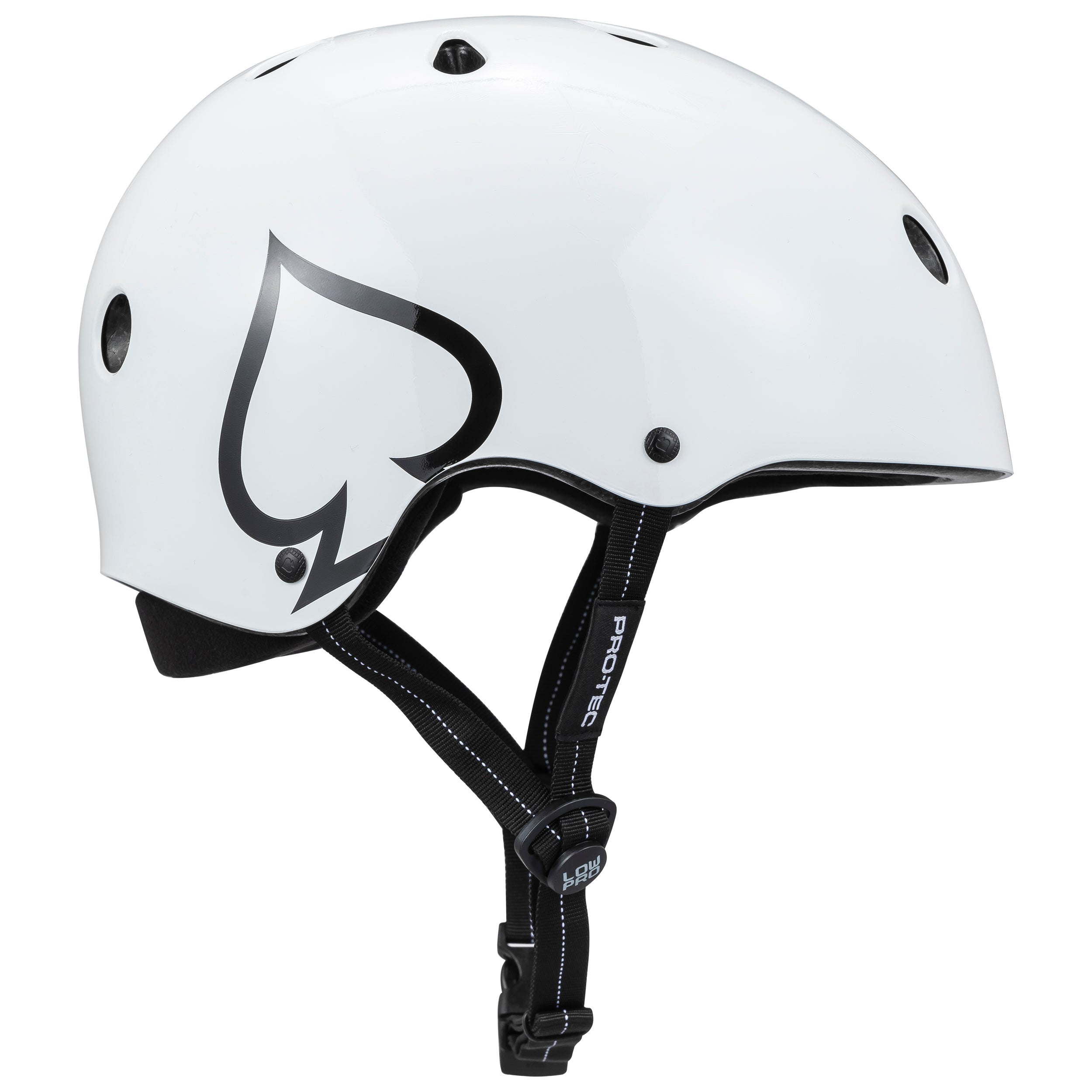 pro-tec-low-pro-certified-helmet-casque-certifi-gloss-white image 2