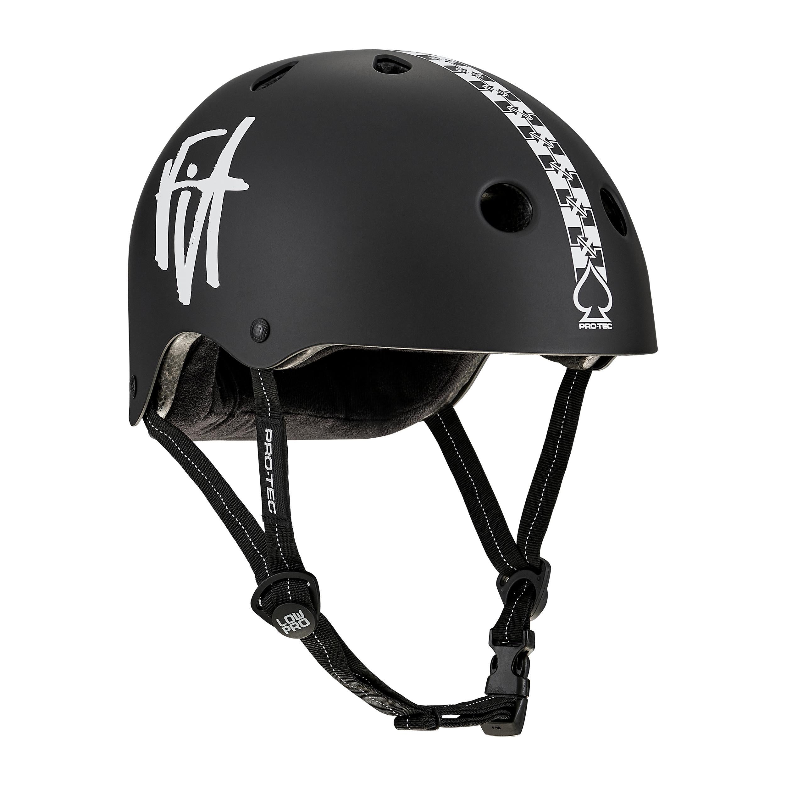 pro-tec-low-pro-casque-certifi-fit-checkered-noir-mat image 2