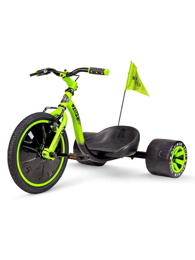 madd-gear-drift-trike-trottinette-3-roues-vert-noir image 1