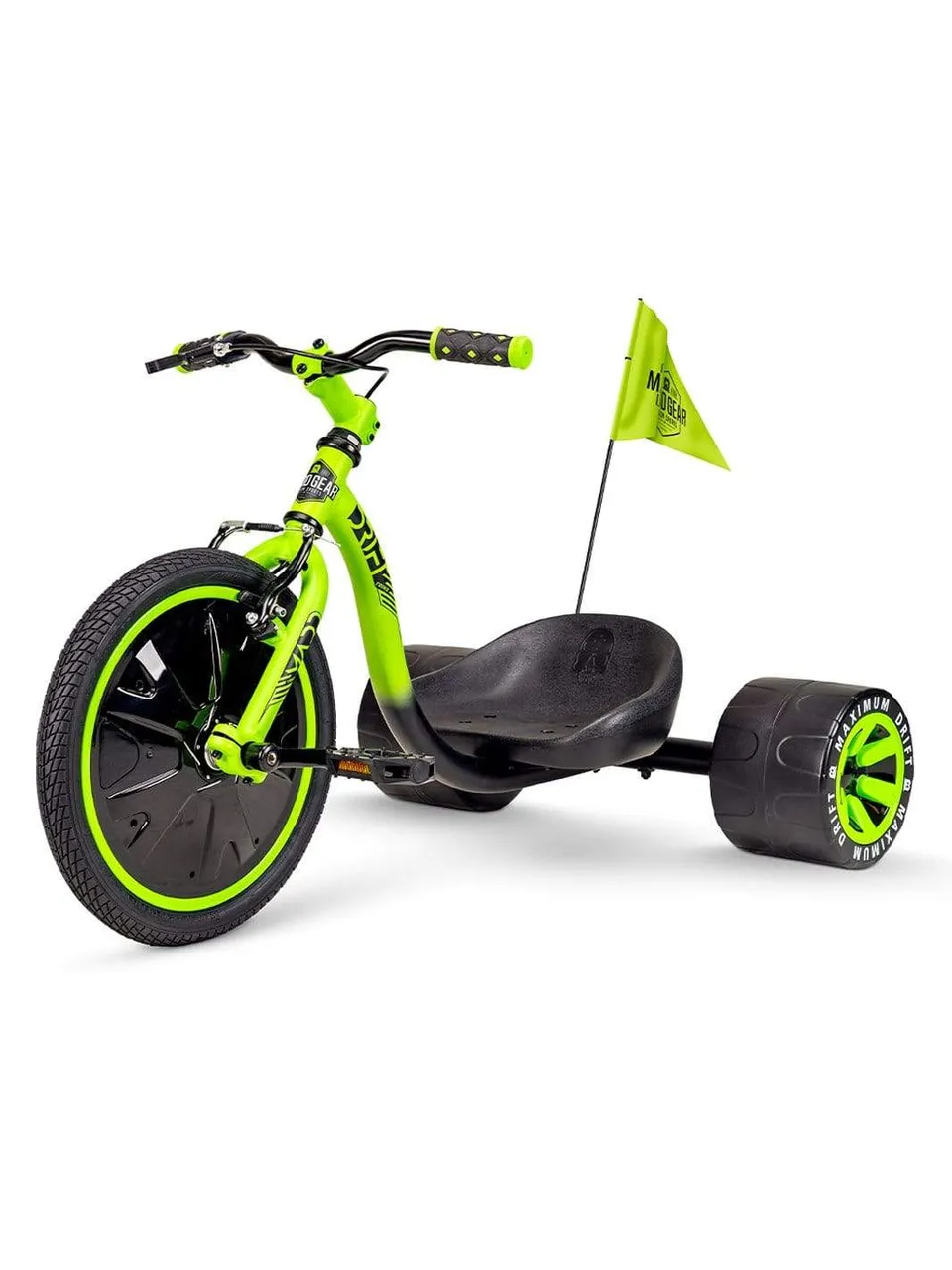 madd-gear-drift-trike-trottinette-3-roues-vert-noir image 1