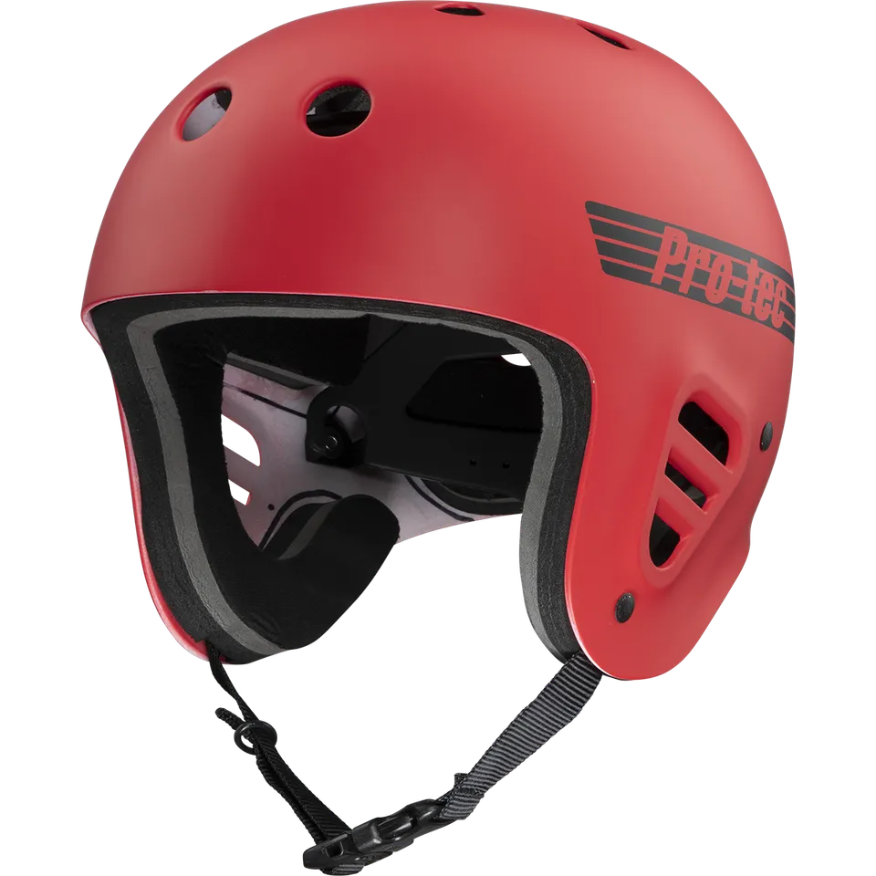 pro-tec-full-cut-water-casque-matte-bright-red-rouge-mat image 1
