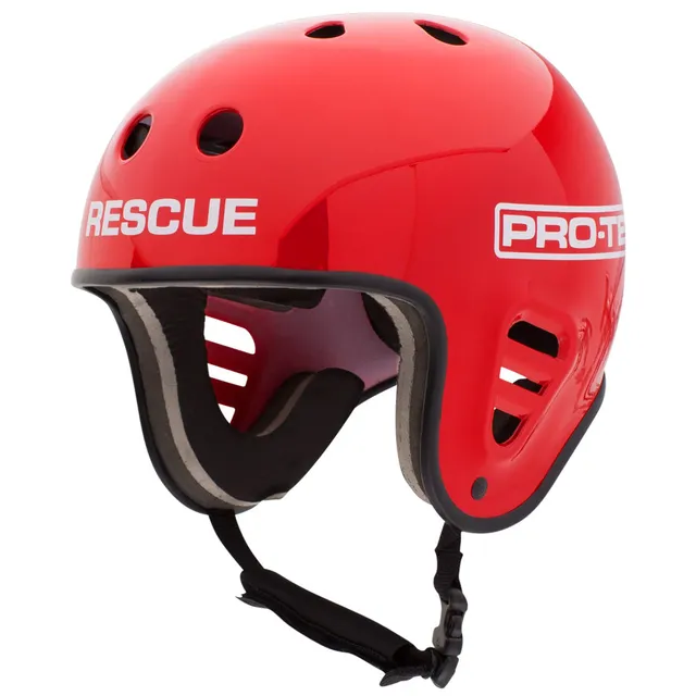 pro-tec-full-cut-water-gloss-red-rescue-casque-skate-eau-avec-clip image 1