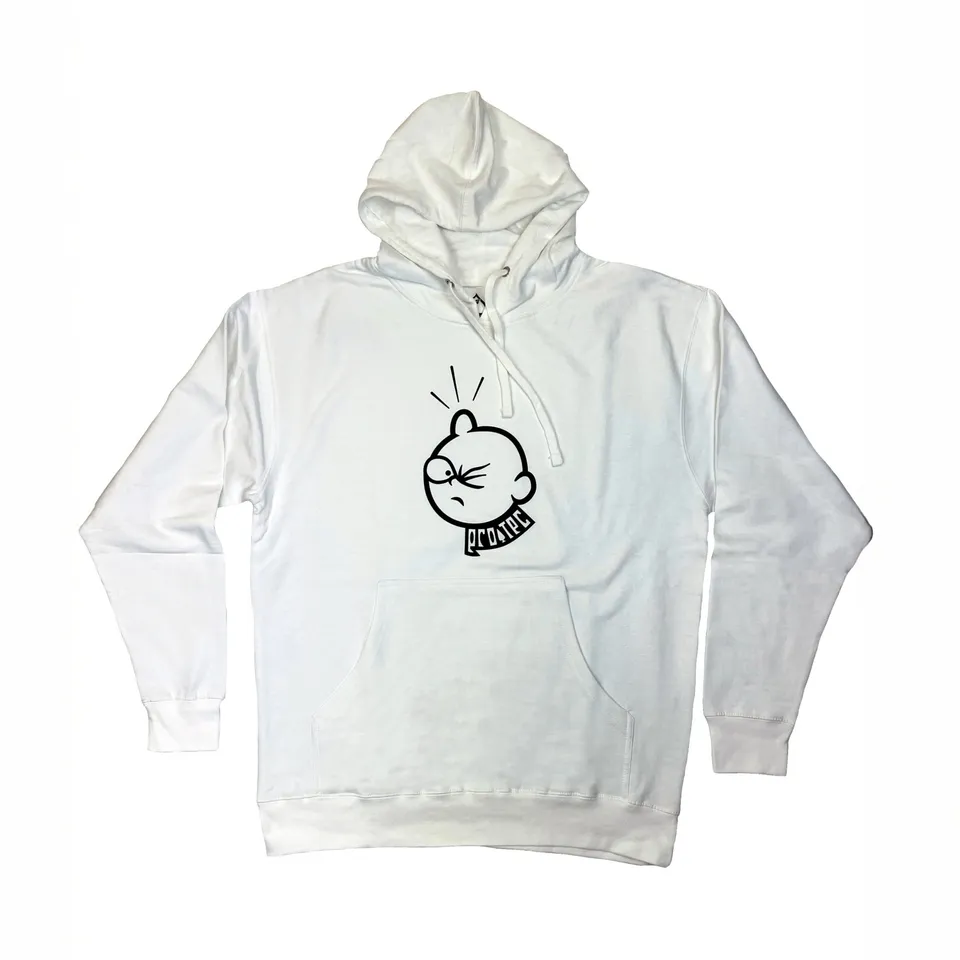 pro-tec-lump-head-hoodie-sweat-capuche-blanc image 1