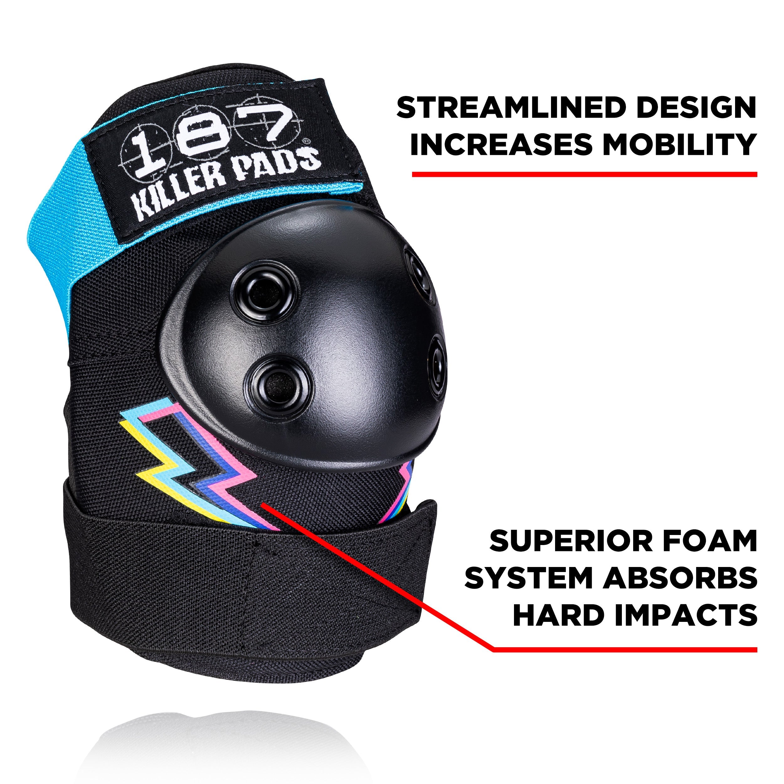 187-killer-pads-kids-six-pack-junior-electric-bolt image 3