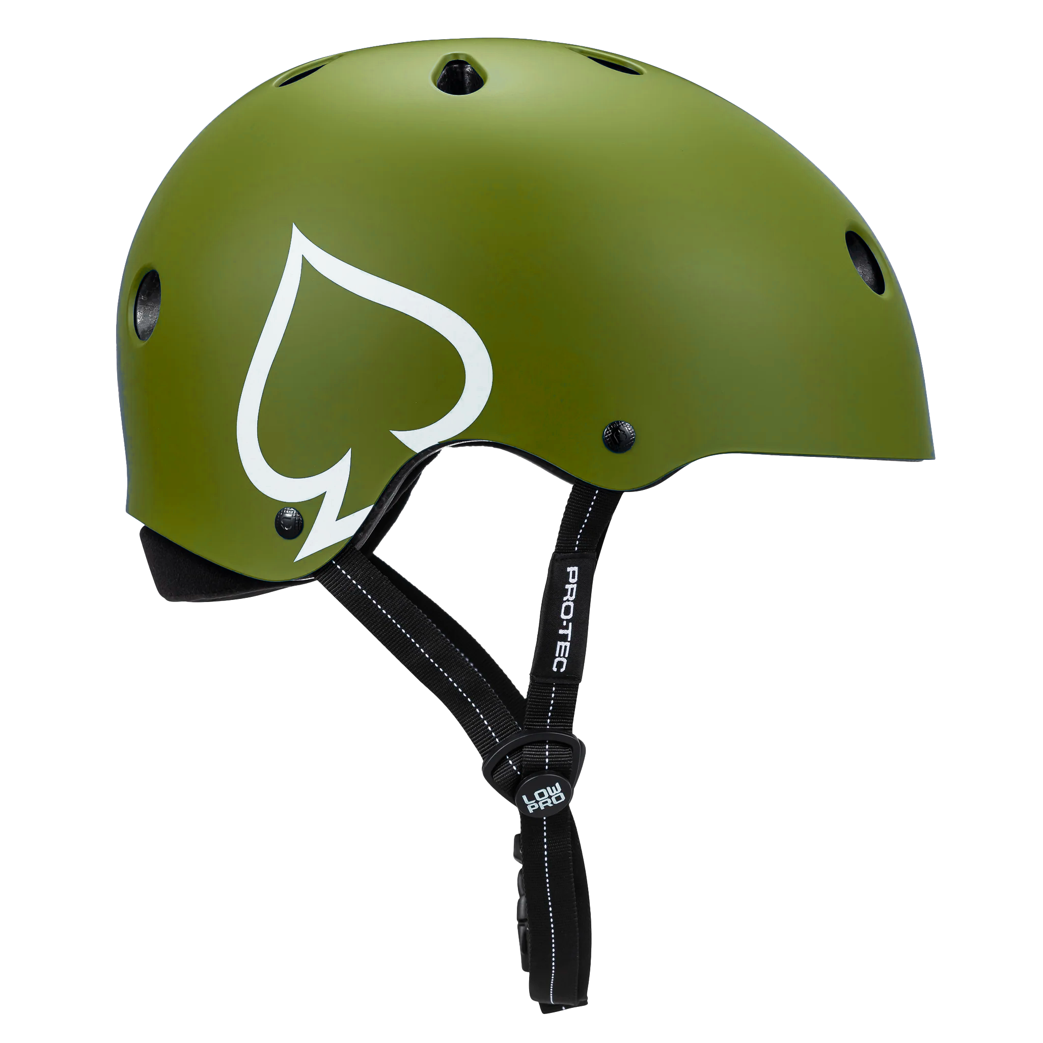 pro-tec-low-pro-casque-certifi-vert-arm-e-mat image 2