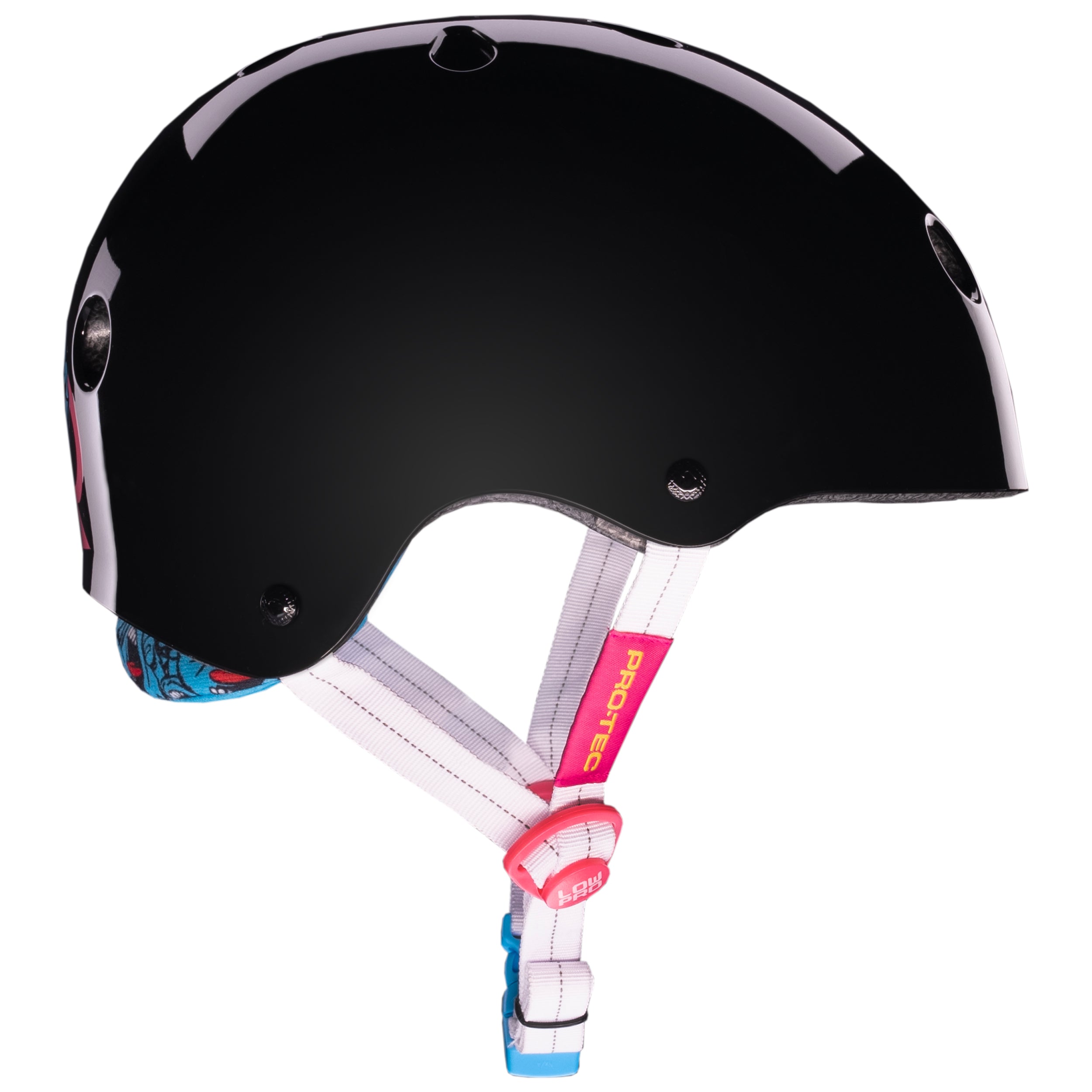 pro-tec-low-pro-casque-certifi-santa-cruz-edition-noir-brillant image 3