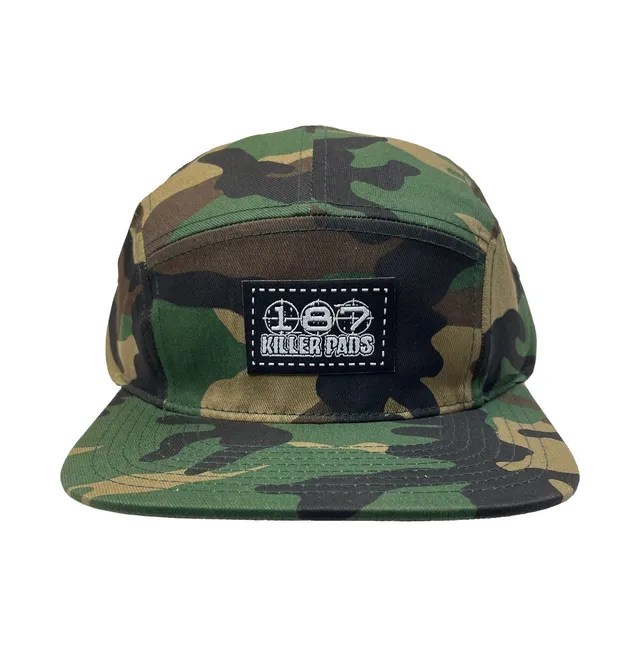187-killer-pads-block-5-panel-casquette-flat-cap-camo image 1