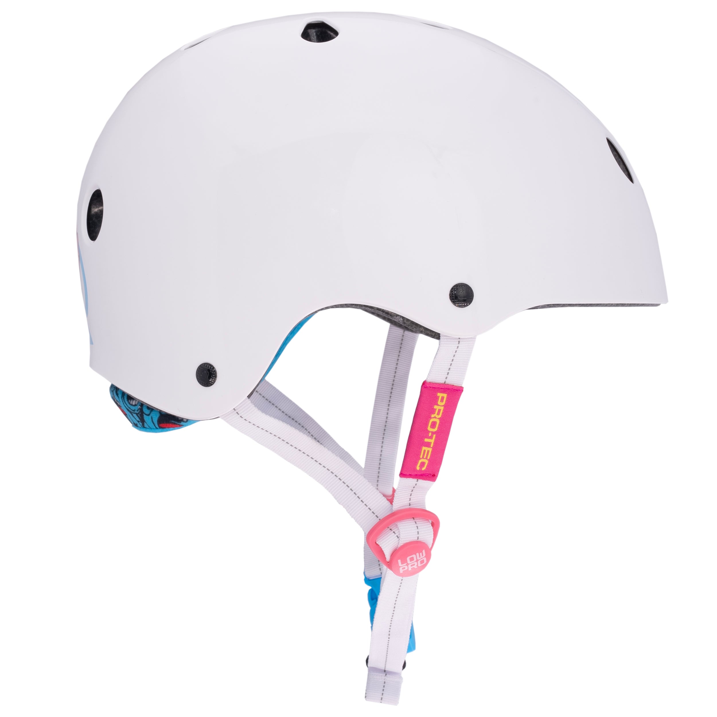 pro-tec-low-pro-certified-helmet-santa-cruz-casque-gloss-white image 3