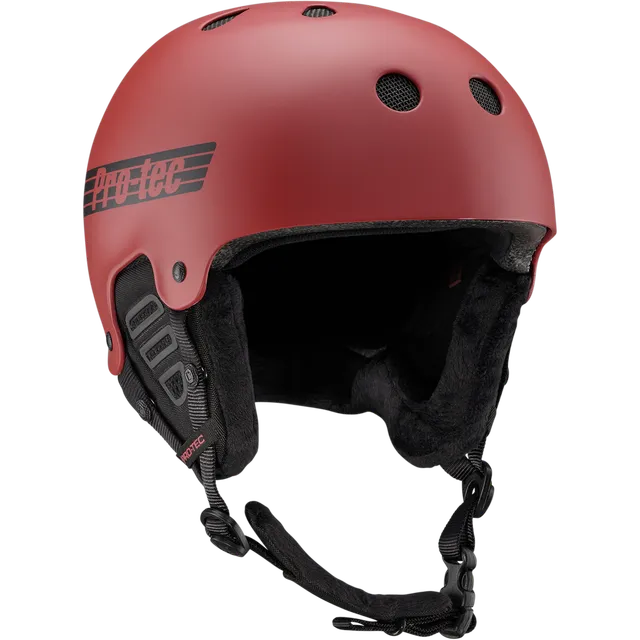pro-tec-old-school-snow-mips-casque-ski-matte-red image 1