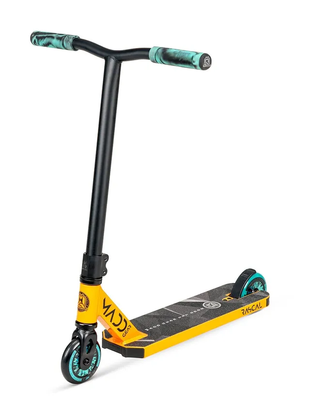 madd-gear-renegade-rascal-trottinette-freestyle-orange-teal image 1