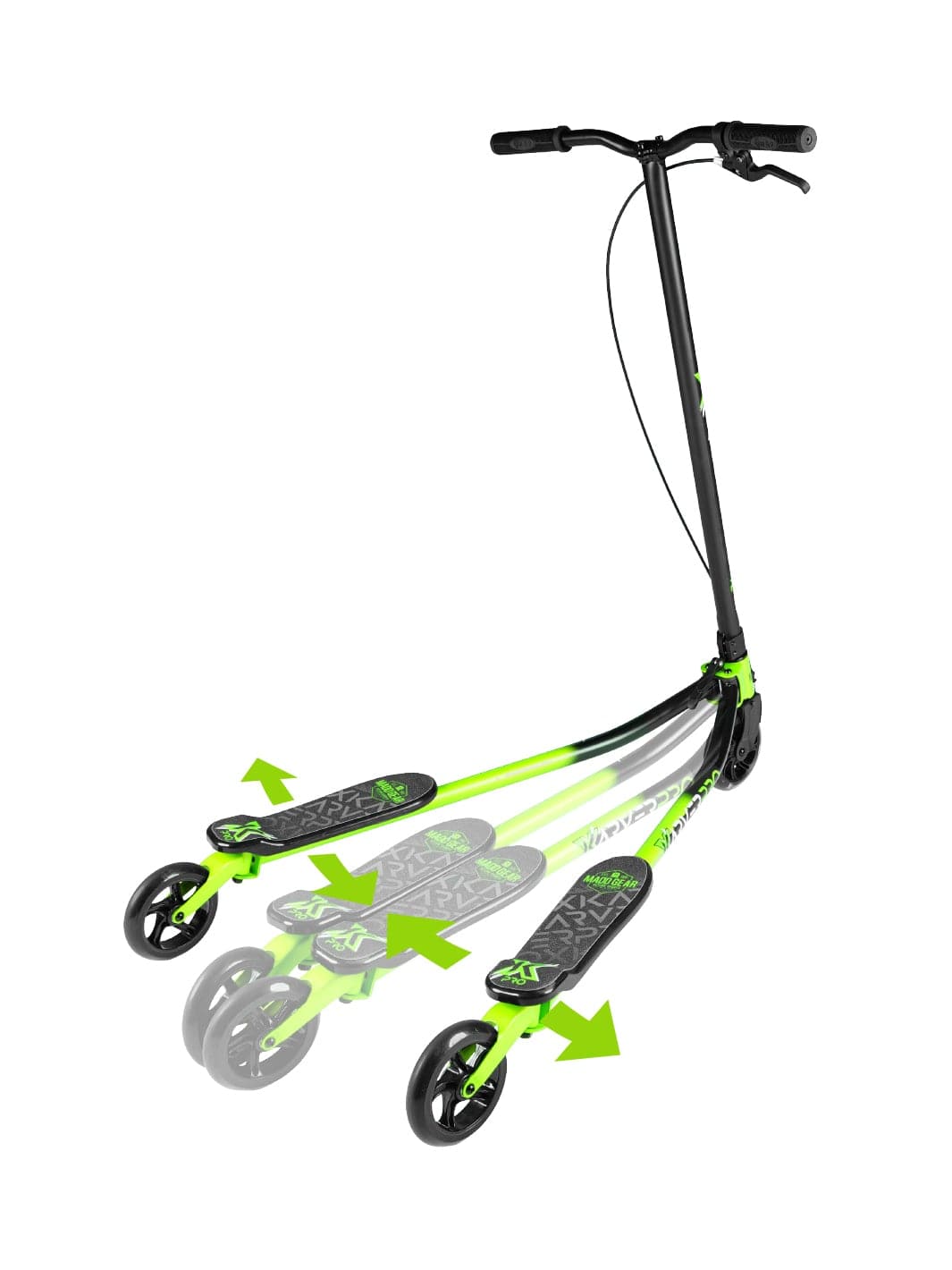 madd-gear-x-karver-pro-3-en-1-trottinette-black-green image 2