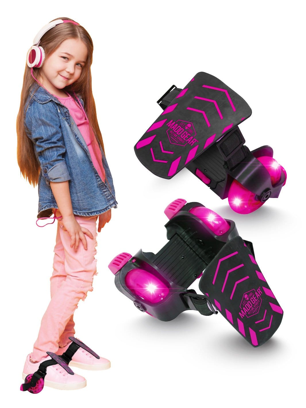 madd-gear-light-up-rollers-patins-roulettes-pink image 1