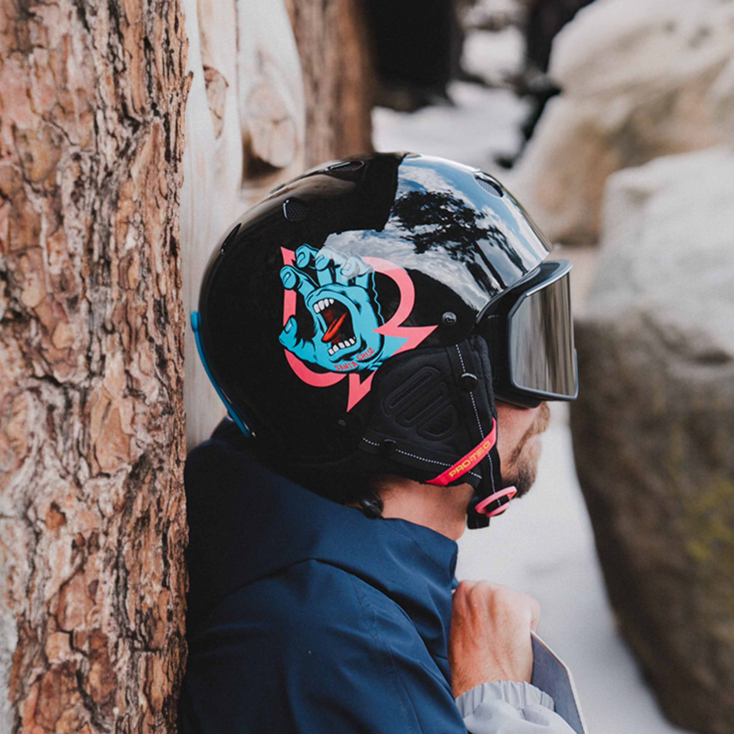 pro-tec-low-pro-snow-certified-casque-santa-cruz-gloss-black image 7
