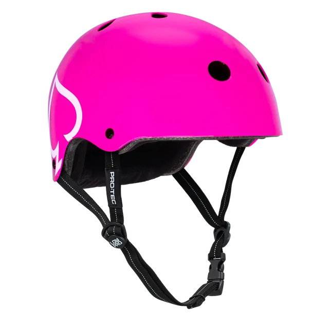 pro-tec-low-pro-casque-certifi-rose-brillant image 1