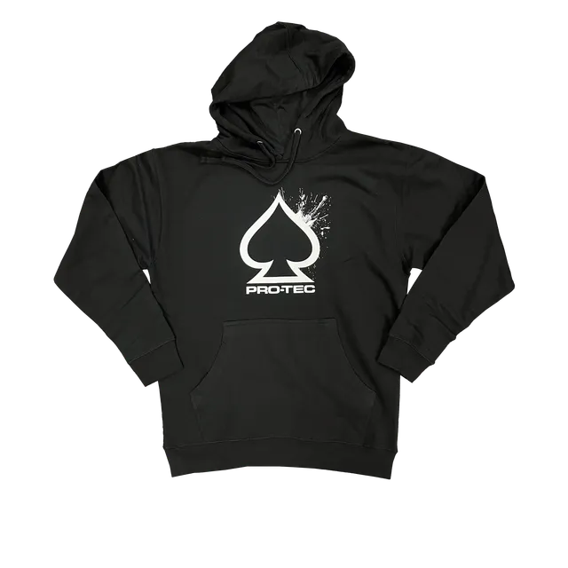 pro-tec-spade-splatter-hoodie-noir-capuche image 1