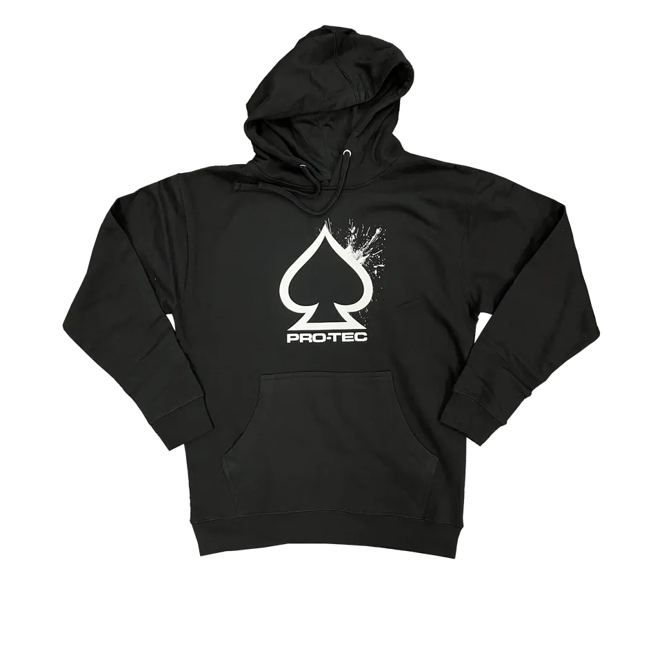 pro-tec-spade-splatter-hoodie-noir-capuche image 1