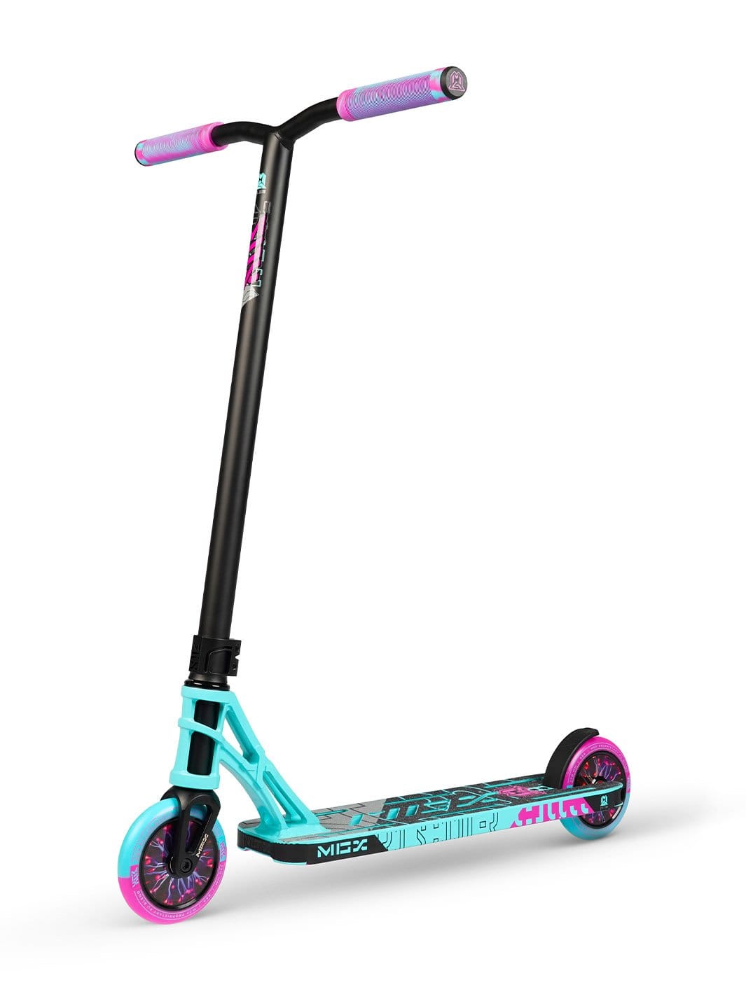 madd-gear-mgx-p1-trottinette-freestyle-teal-pink image 1