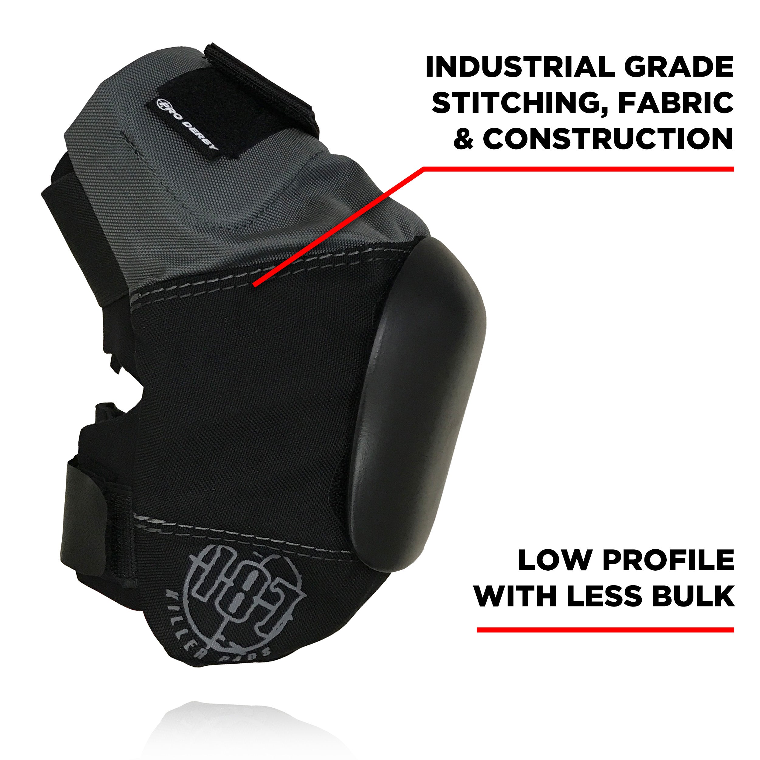 187-killer-pads-pro-derby-genouill-re-black-grey image 2