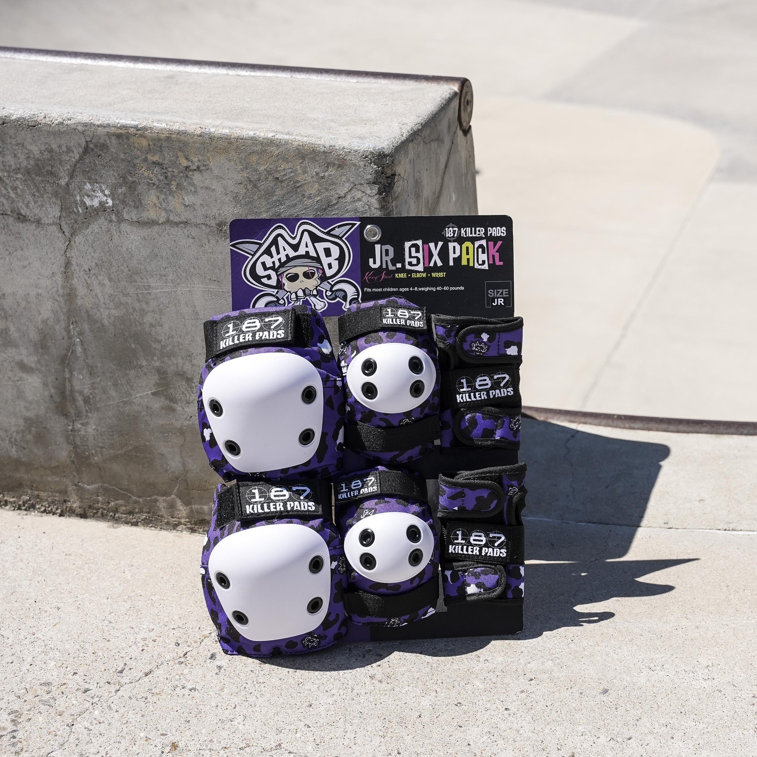 187-killer-pads-kids-six-pack-junior-staab-purple image 7