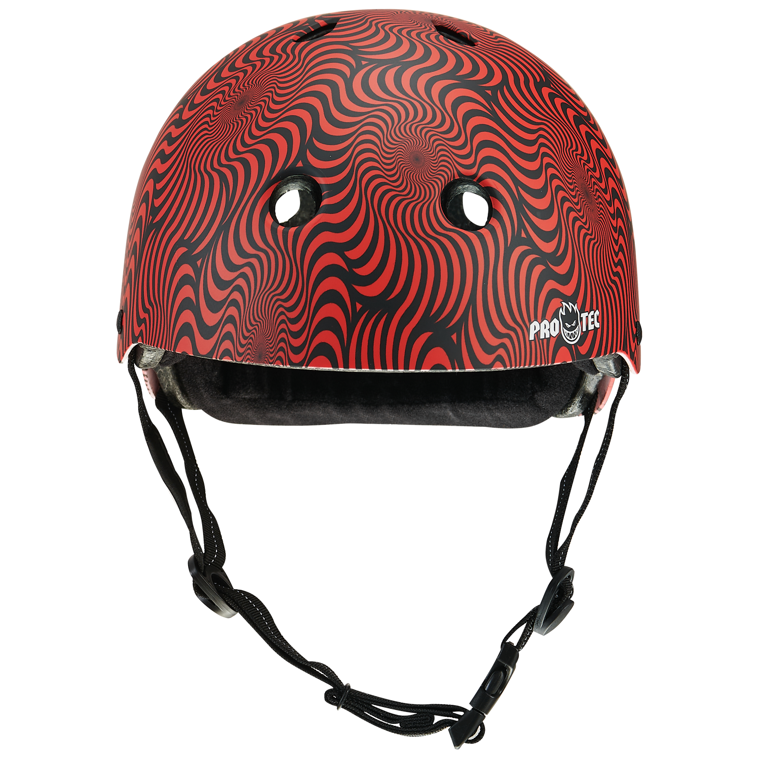 pro-tec-low-pro-certified-helmet-spitfire-edition-casque-red-swirl image 4