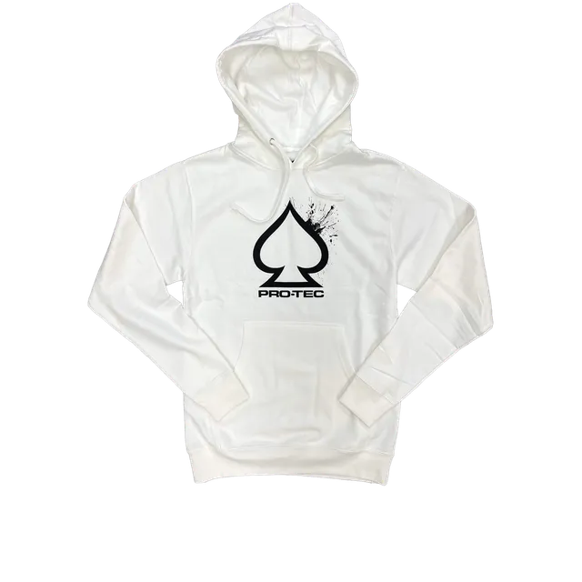 pro-tec-spade-splatter-hoodie-blanc-sweat-skate image 1