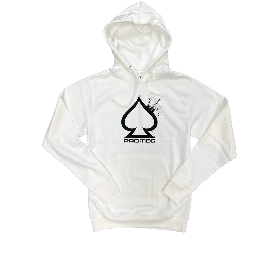 pro-tec-spade-splatter-hoodie-blanc-sweat-skate image 1