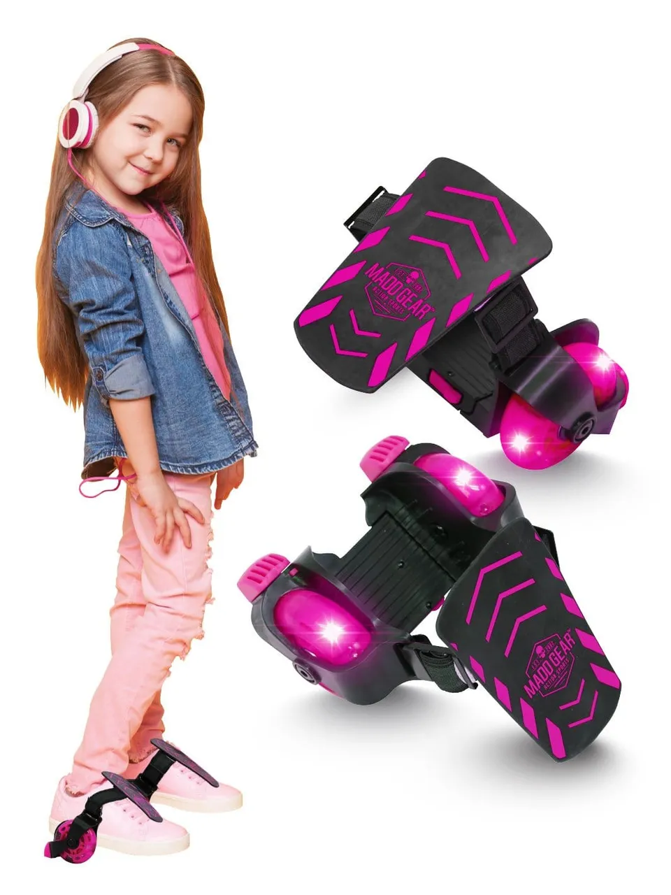 madd-gear-light-up-rollers-patins-roulettes-pink image 1