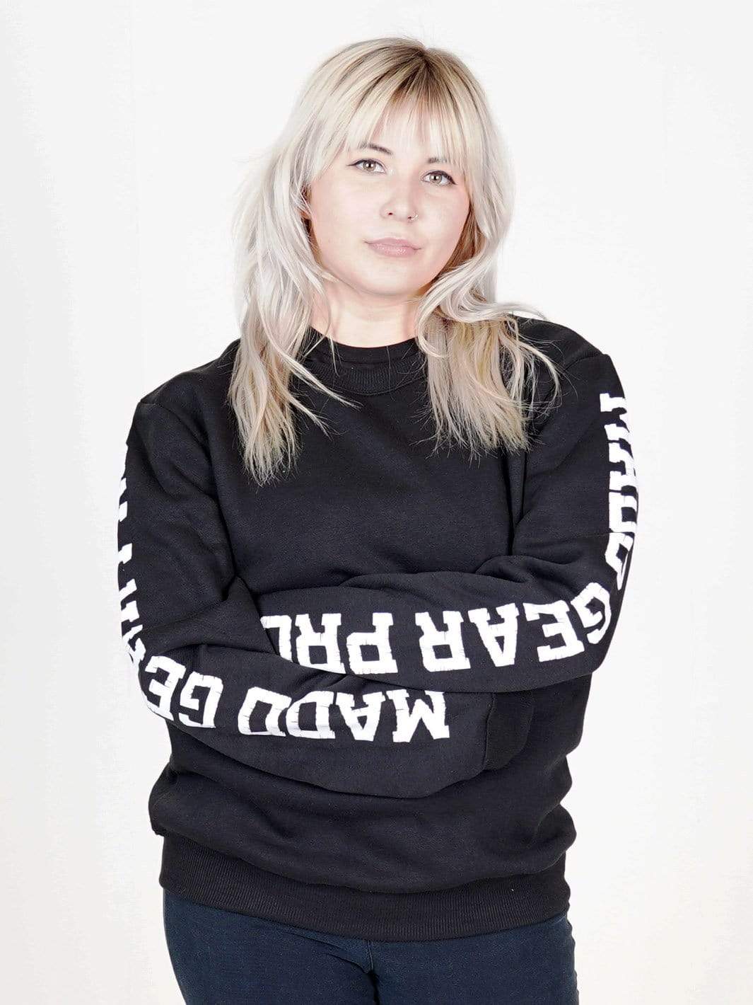 madd-gear-mg-crew-neck-sweatshirt-sweat-noir image 2