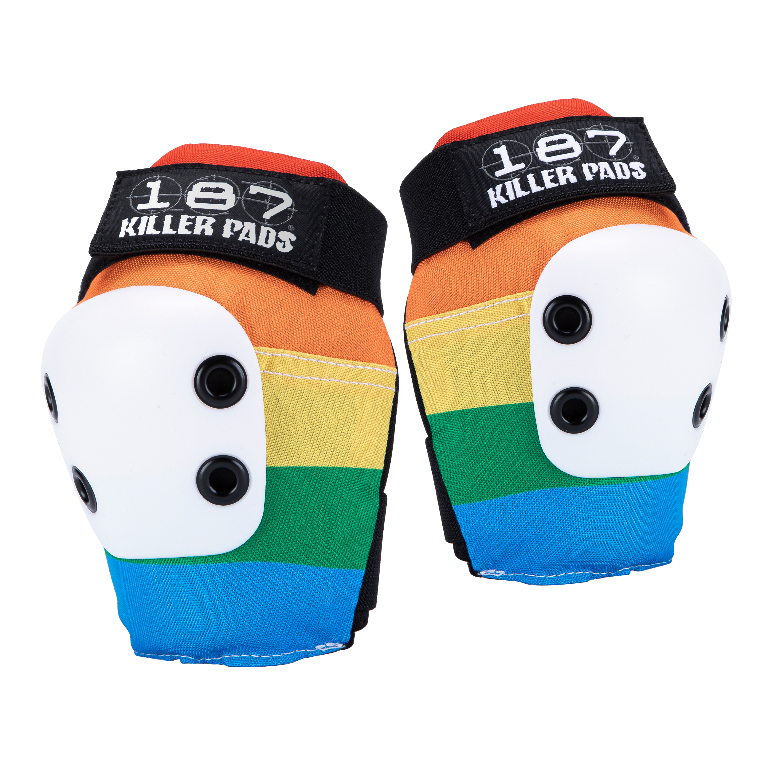 187-killer-pads-slim-elbow-pad-coudi-re-rainbow image 1