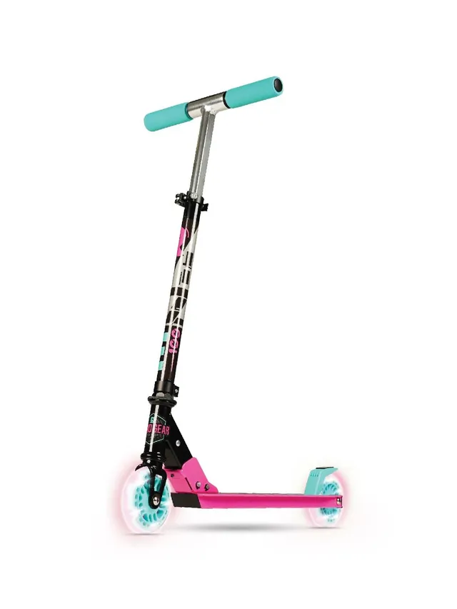 madd-gear-rize-100-trottinette-pliable-roues-lumineuses-pink-teal image 1
