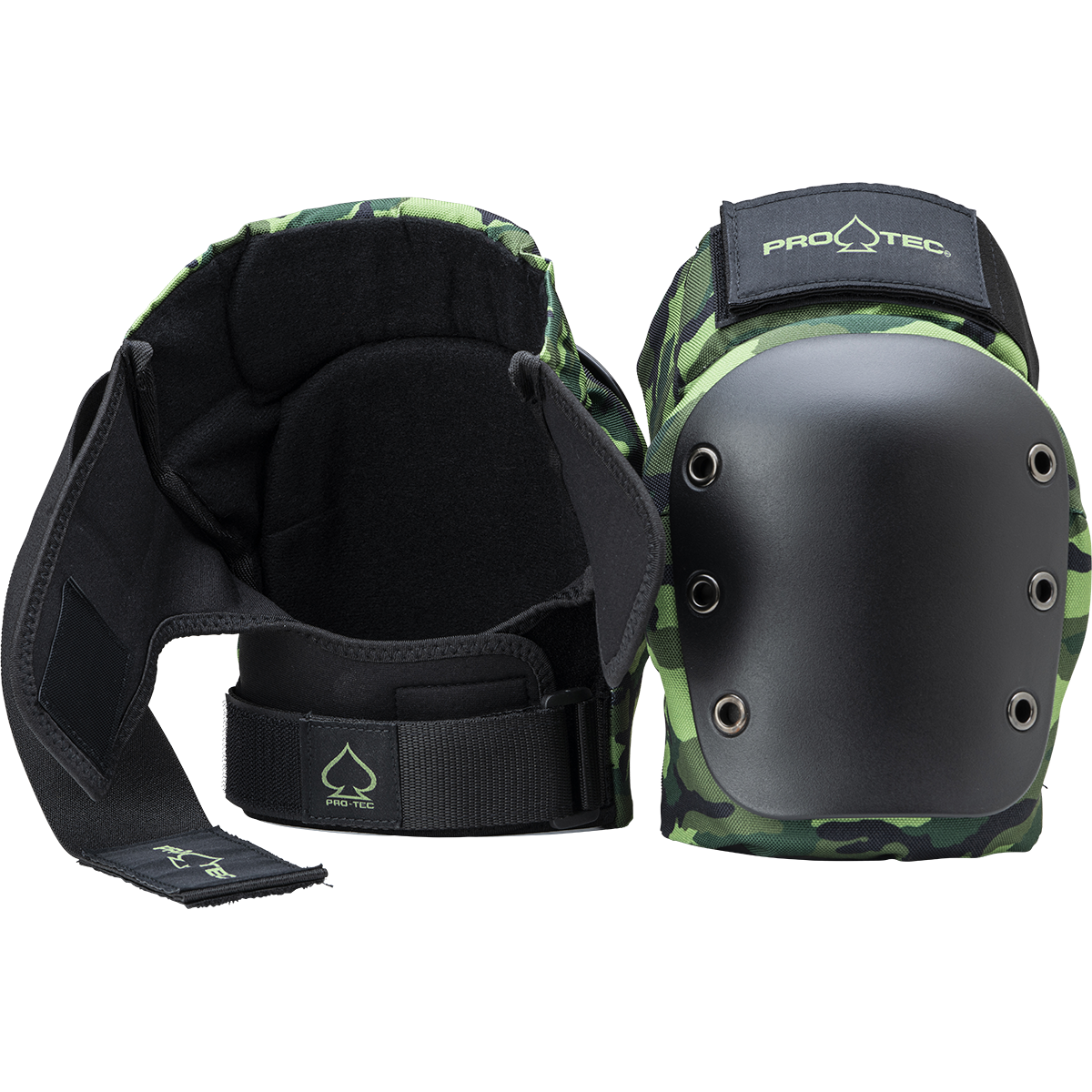 pro-tec-street-knee-elbow-pad-set-open-back-camo image 2