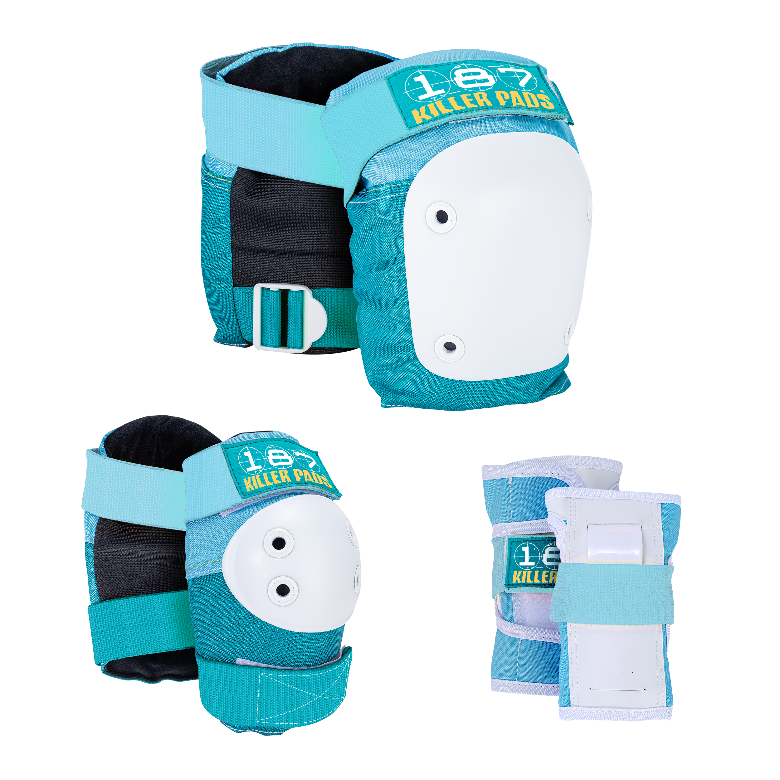 187-killer-pads-kids-six-pack-junior-teal image 1