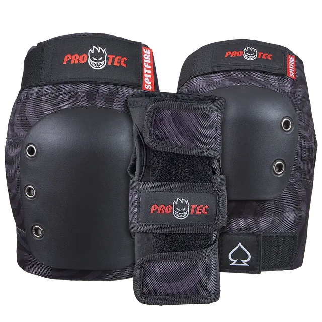 pro-tec-street-gear-3-pack-pad-set-spitfire-signature-edition image 1