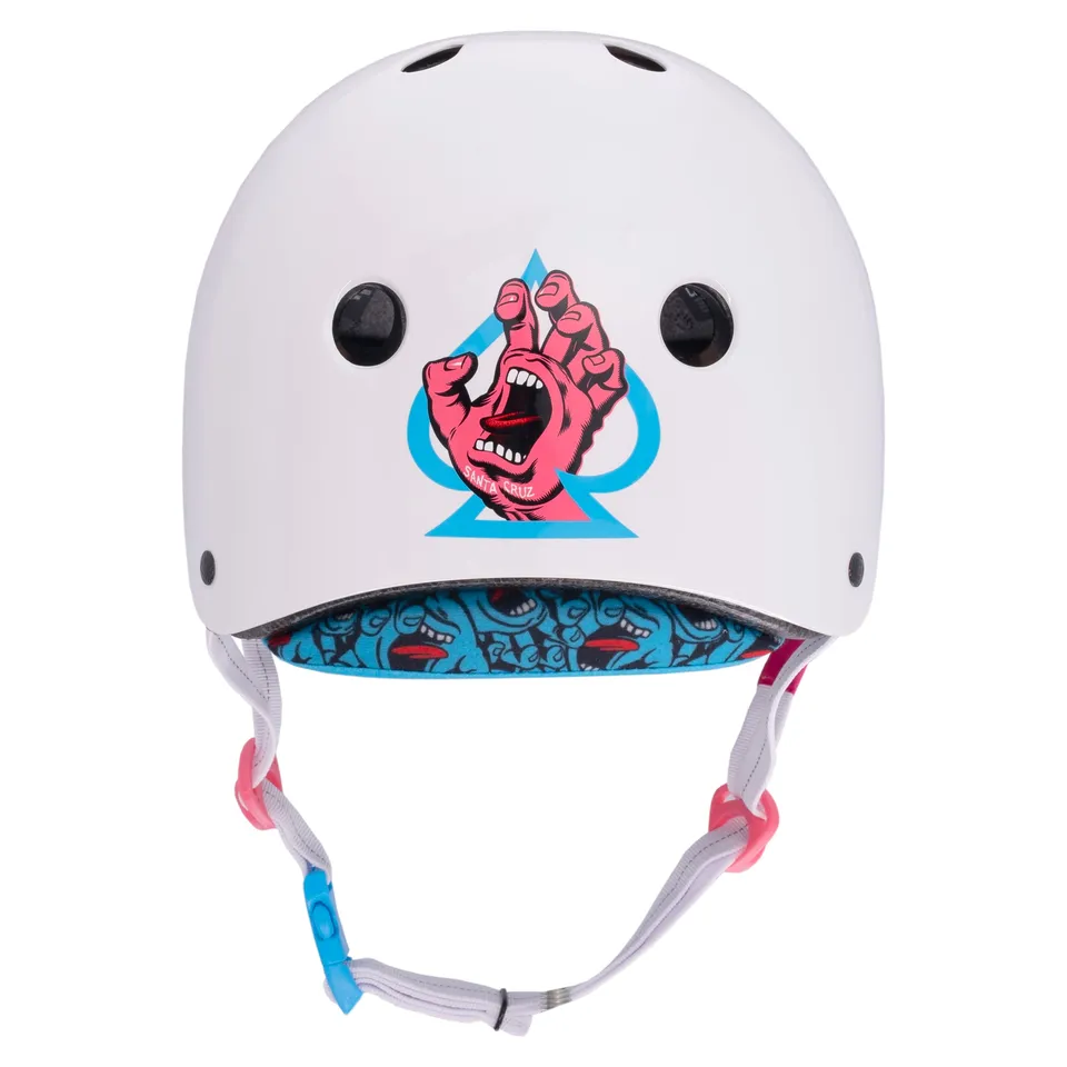 pro-tec-low-pro-certified-helmet-santa-cruz-casque-gloss-white image 1