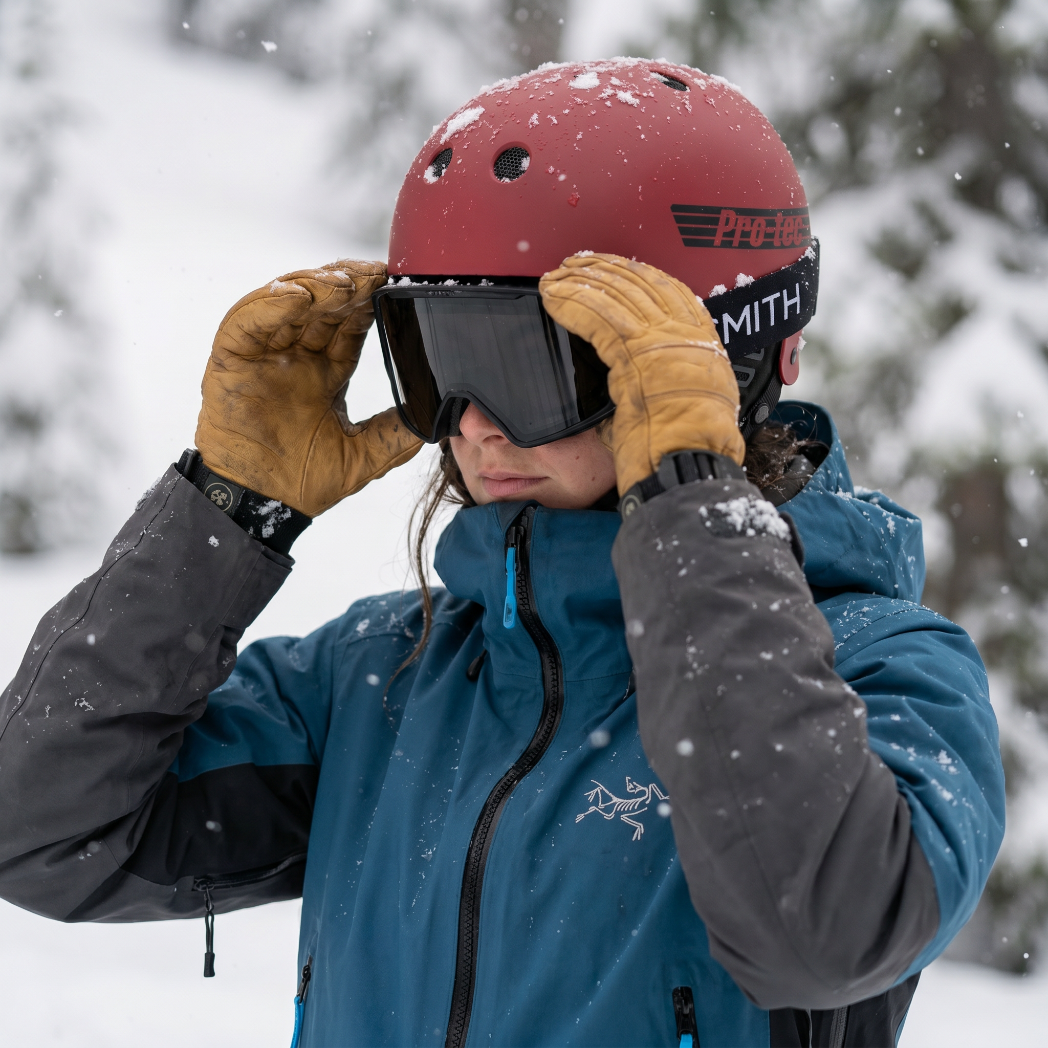 pro-tec-old-school-snow-mips-casque-ski-matte-red image 6