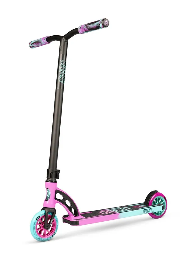 madd-gear-origin-pro-trottinette-freestyle-pink-teal image 1